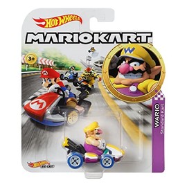 Mattel Hot Wheels Mario Kart - GBG32 - 1:64 Metal Car - Characters Cars - Character Wario Standard Kart
