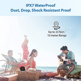 Tek Styz PRO Bluetooth 5.3 IPX7 Speaker Compatible with Oppo Reno5 Z 5G with Extended Long 13Hour Playtime Plus Waterproof/Indoor/Outdoor/Beach Travel