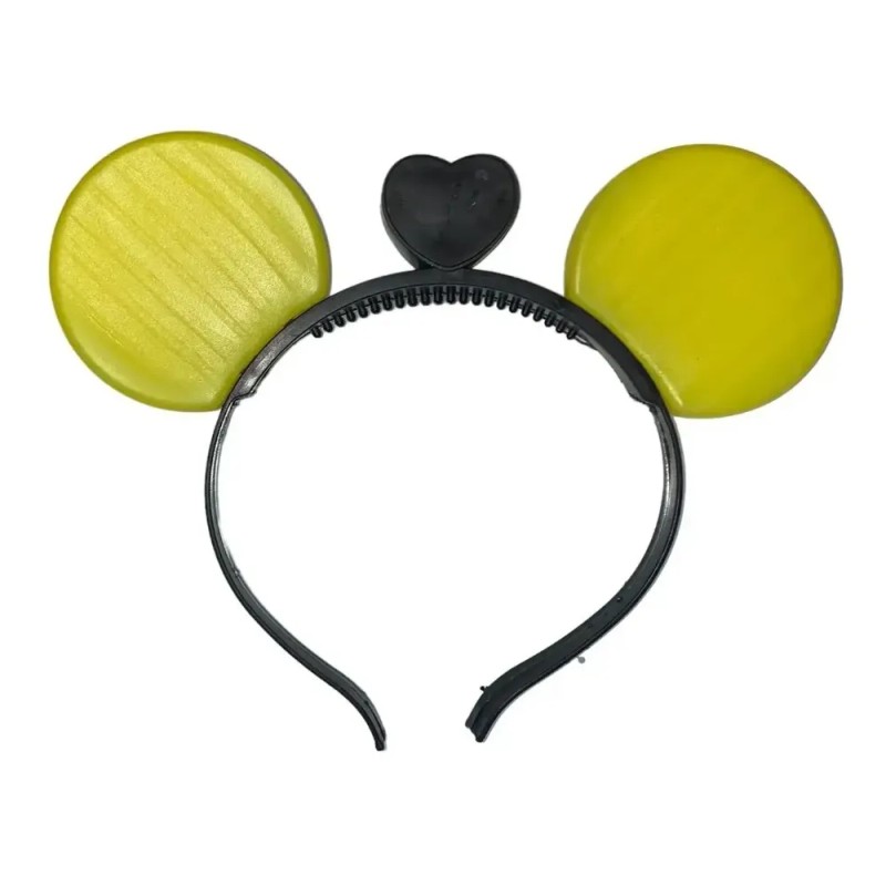 15 Diadema Orejas Mickey Luz Led Luminosa Fiesta Batucada