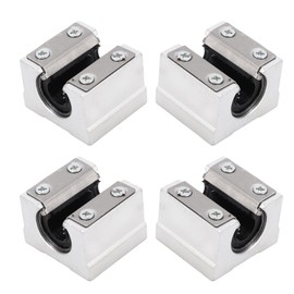 Bloque Deslizante de Rodamiento Lineal 4 Uds. Deslizador de Aluminio Bloque Deslizante de Rodamiento de Movimiento Lineal Sbr10uu para Máquina Herramienta Cnc