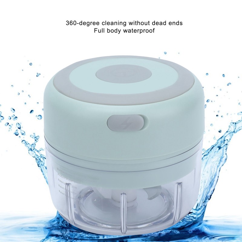 100ml Electric Garlic Chopper USB Rechargeable Portable Meat Grinder Mincer