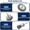Waltool 15Pcs Abrasive Brushes with 1/4 Inch Hex Shank for