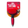Mikki Dog, Puppy, Cat Grooming Massage Slicker Brush - Gentle,