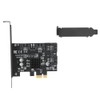 SATA3.0 to PCI E Expansion Card Black ABS 4 Port