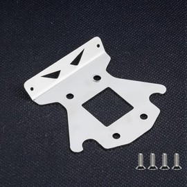Stainless Steel Skid Plate Upgrade Part for Arrma 6S 1/8 Talion/Typhon V4 V5 TLR/Kraton V4 V5/Notorious V4 V5,2mm Thick Chassis Armor Protection,RC Protective Skid Plate Bottom Chassis Cover