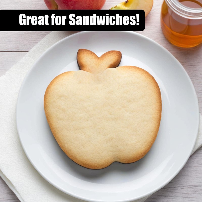 Molain Apple Cookie Cutter, 3.5 Inch Apple Cutter Fruit Cookie