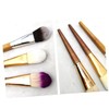 BIUDECO Portable Makeup Brush Set 6pcs Bamboo Handle Brush for