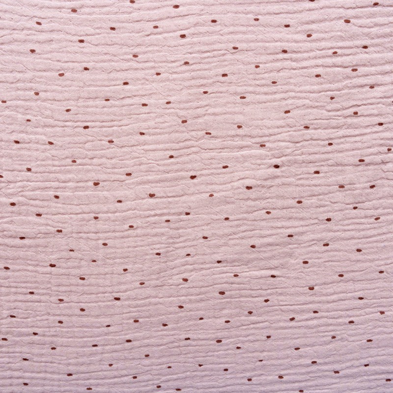 INTERBABY PUNTOS Portable Changing Mat Muslin Pink Foldable Waterproof Changing