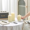 Stmarry Ivory Flameless Candles with Remote and Timer, Real Wax