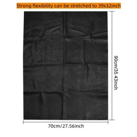 MAYMII·HOME Universal DIY 35.5 x 27.56 Elastic(Can be streched 4") Motorcycle Scooter ATV Seat PU Leather Cover Covers with Thumbscrew Moped Mot Waterproof Seat Cover Protector