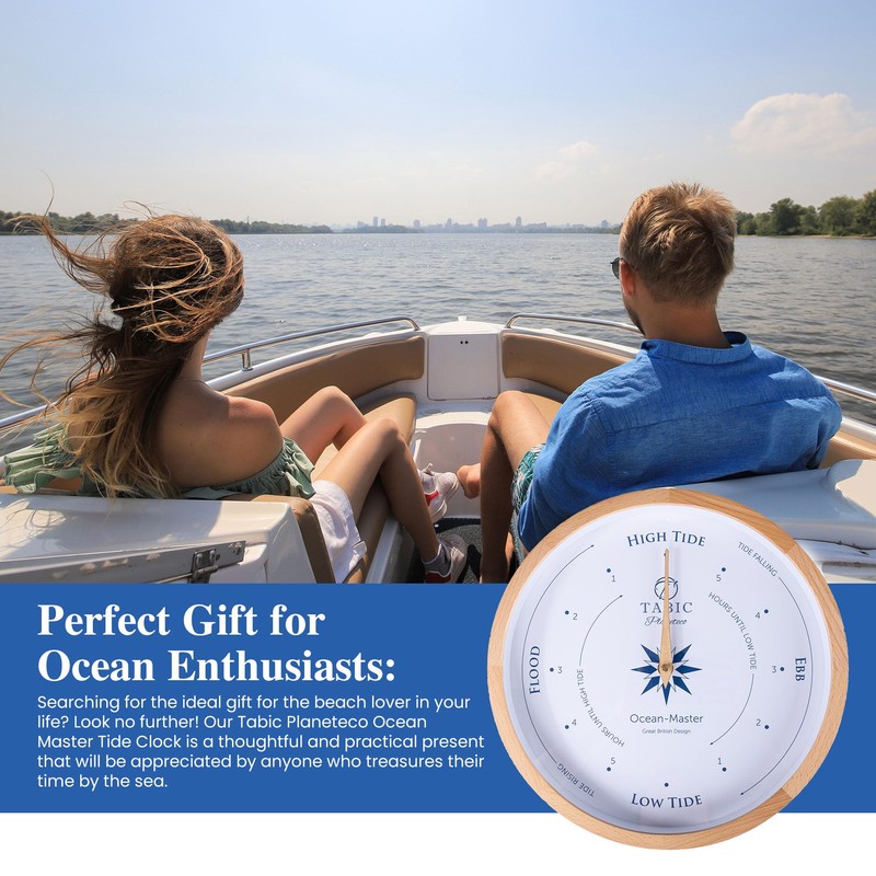 Tabic Planeteco Ocean Master Tide Clock - Stylish Home Decor