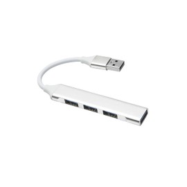 USB C to USB Hub Multiport Adapter, USB 3.0 Hub Aluminum 4 Ports USBA Splitter for Laptop,for MacBook Pro/Air, iPad Pro, Dell, Chromebook Keyboard, Mouse, HDD