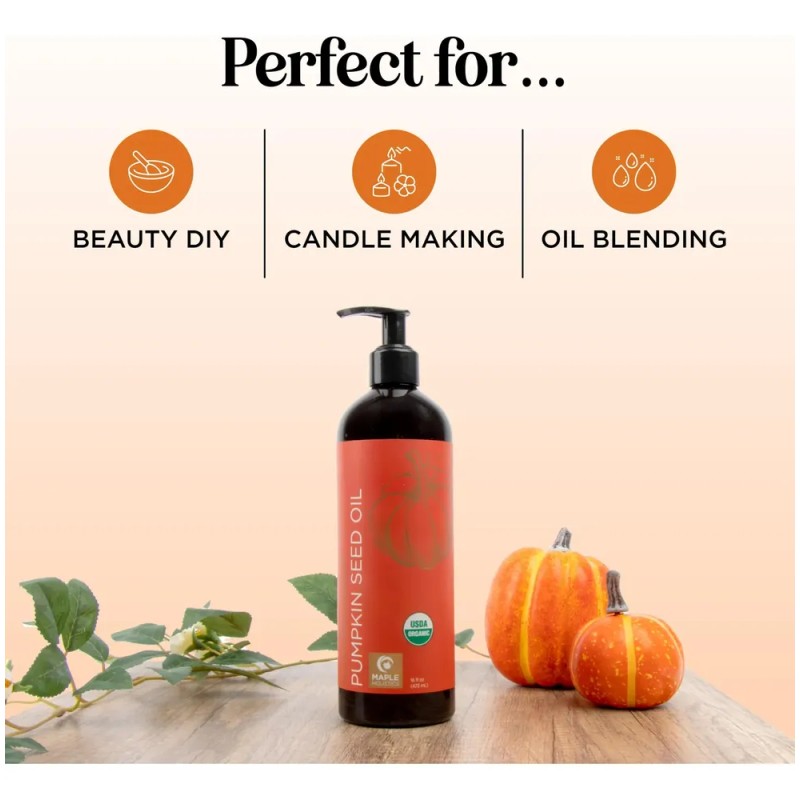 Aceite De Semilla De Calabaza Orgánico 100% Puro Para Cabell
