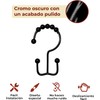 Mebix TRD Kit De 12 Ganchos para Cortinas de baño