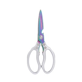 AWinjoy Kitchen Scissors, Heavy Duty Sharp Kitchen Shears Dishwasher Safe, Kitchen Accessories Cooking Shears for Kitchen Meat Chicken Fish Poultry Herb Bread (Silver Color)
