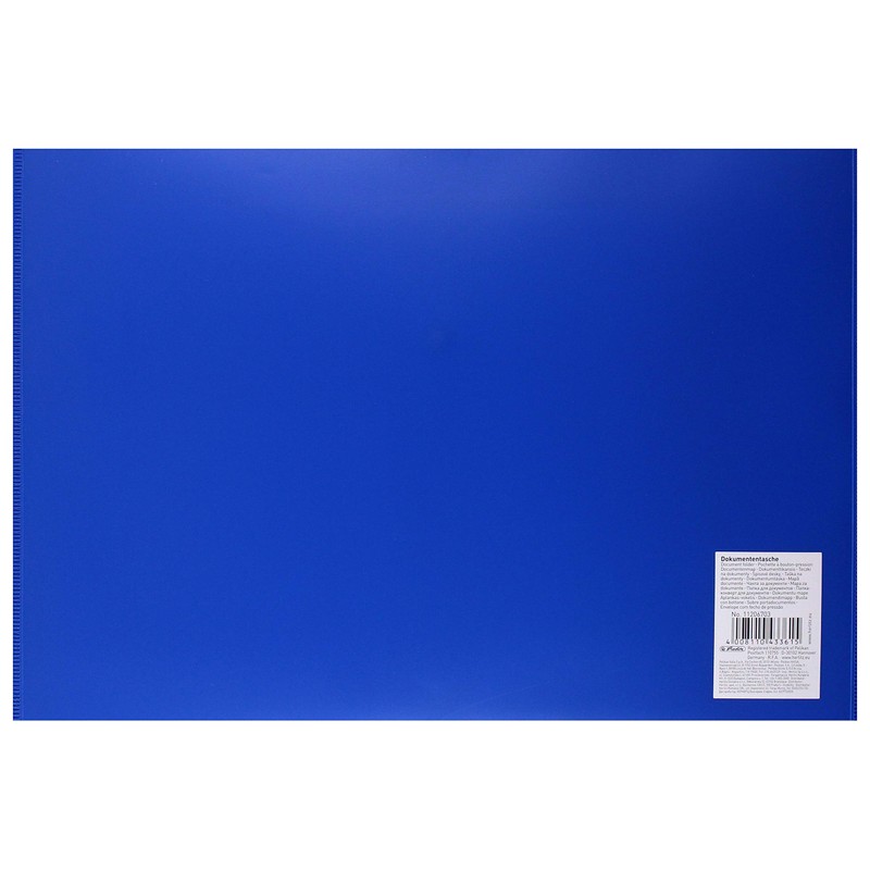 Herlitz Ordner & Register – Folders (Blue, Polypropylene (PP), A4)