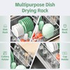 Fanbsy Dish Drying Rack in Sink, Extendable Stainless Steel Dish