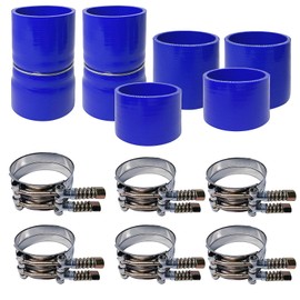 LSDZWORK Intercooler Boot & T Bolt Clamp for 1999-2003 Ford F250 F350 7.3L Diesel (Blue)