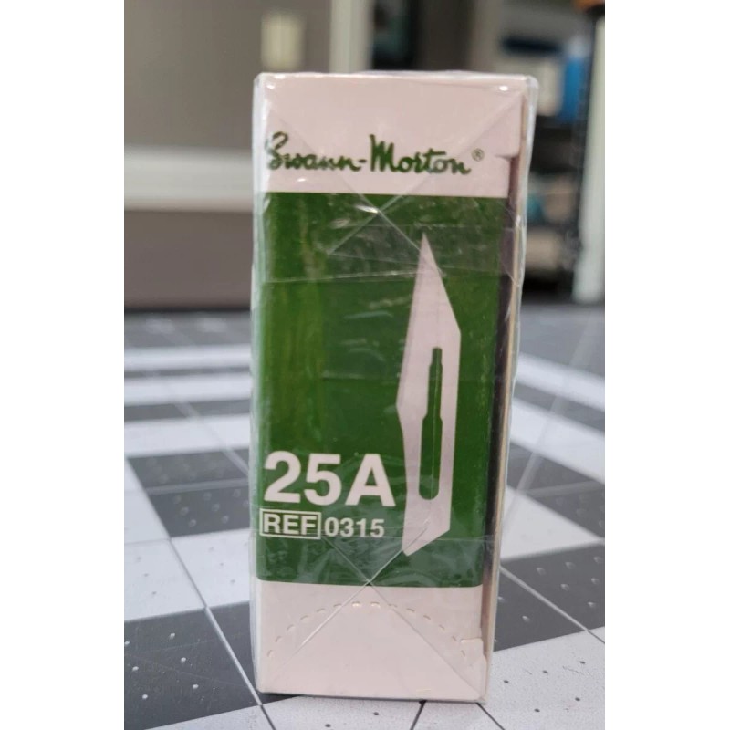 Swann-Morton New, Sealed Swann-Morton 25A Stainless Steel Surgical Blades, Pack