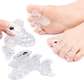Toe Spacers Toe Separators, 2 Pairs Soft Bunion Corrector Pads with Magnet, Hammer Toe Straighteners, Bunion Splint Cushion for Corns Blister, Overlapping Toes, Curled Toes, Toe Alignment, Rubbing Toe