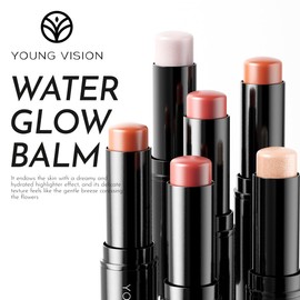 YOUNG VISION Radiant Balm - Luminous Highlighter & Moisturizer for Face, Cheeks, Lips | Natural Glow, Dewy Finish, Hydrating & Non-Greasy, Long-Lasting Lightweight Formula