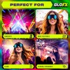 GloFX Blue Mirror Ski Goggles - Futuristic Reflective Glasses, Full-Face