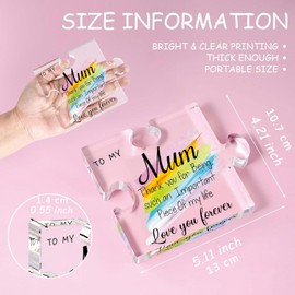 Tillskuch Gifts for Mom Cute Acrylic Keepsake Cool Birthday, Christmas, Mothers Day, Retirement Gifts Ideas Presents for Mum from Daughter Son Mother Gifts