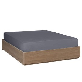 Volcano Infinity King size fitted sheets Extra Deep 152×200×40 CM Poly cotton Plain and Soft (Also available Single Fitted Sheet, Double fitted sheet, Super King Fitted sheet)