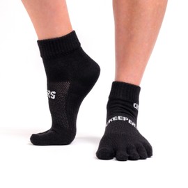 Creepers Blister Busting Merino Wool Toe Socks, Quarter Crew Length Running & Hiking, Unisex for Men & Women from Socks | Small