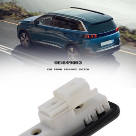 ECSiNG Tailgate Boot Release Switch 6490R3 9676028380 Compatible with Peugeot 1007 207 308 3008 508 RCZ Compatible with Citroen C4 Picasso