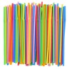 [200 Pack] 8.5" High Multicolour Flexible Plastic Straws,Bendable Disposable Drinking