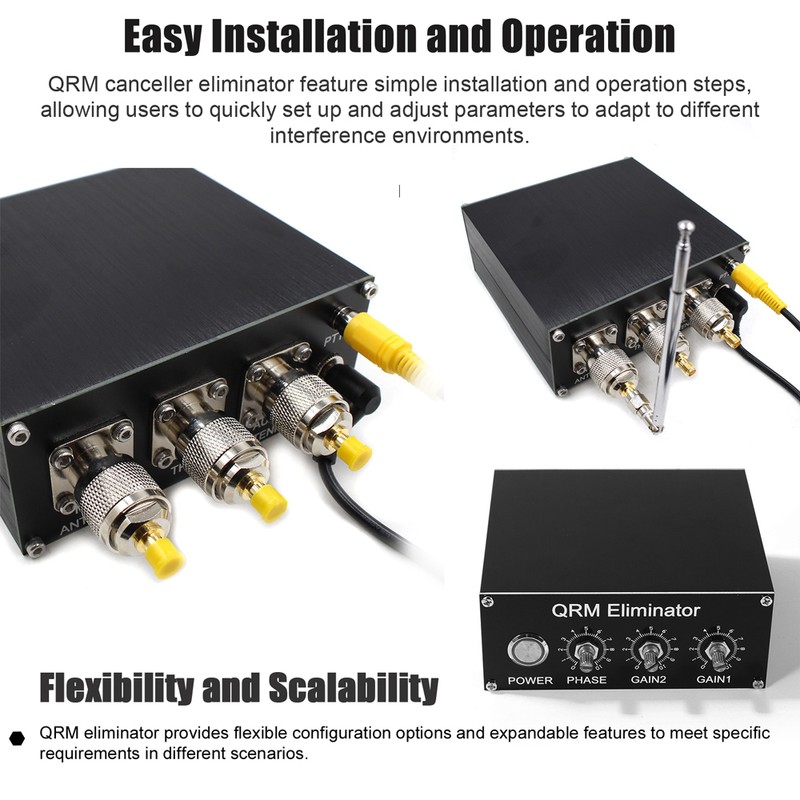 Professional QRM Eliminator X-Phase Built-in PTT Control 1-30 MHz HF