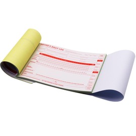 1 Pack Driver Log Book, 8.5" x 5.5" Daily Log with Vehicle Inspection Report, Simplified Recap, 2-Ply Carbonless Design, Contains 32 Duplicate Forms for Accurate Record Keeping