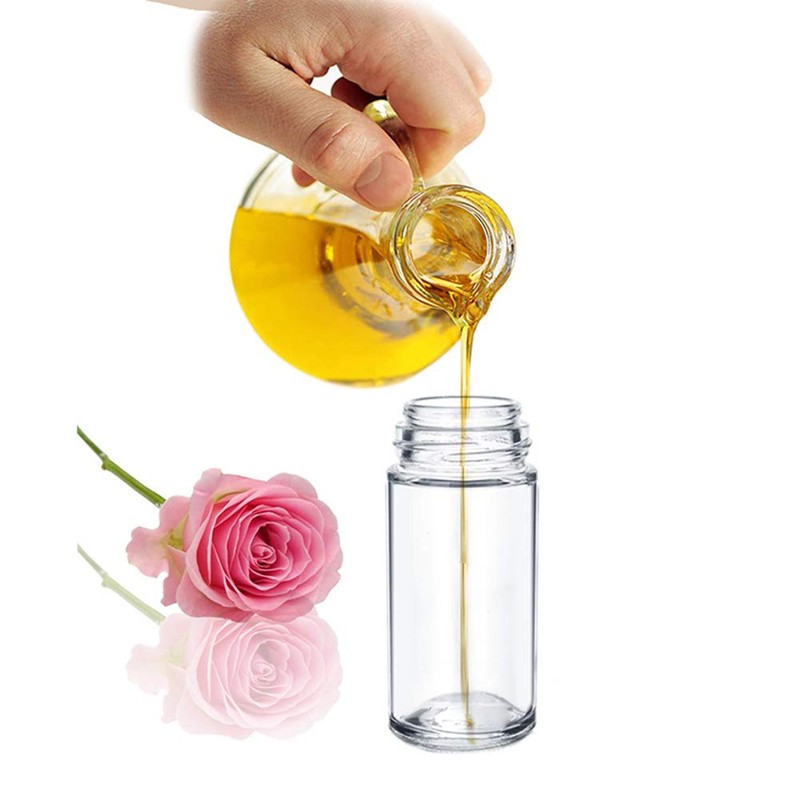 4PCS 30ml Essential Oil Roller Bottles, Empty Refillable Clear Glass