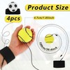 4 Pieces Wrist Return Ball, 2 Inch Rubber Rebound Ball