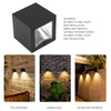 Solar Square Wall Light Wiring Free Intelligent Light Control Fence