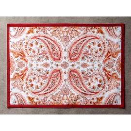 Maison d' Hermine Orient 100% Cotton Set of 4 Placemats for Dining Table Kitchen Wedding Everyday Use Dinner Parties Thanksgiving/Christmas (33cm x 48cm)