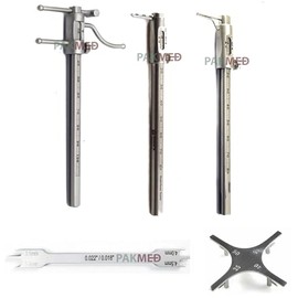 5 Pcs Dental Implant Orthodontic Gauge Dental Venus VDO Apollo Gauge with Boley Gauge Bracket Height Moveable Adjustable Positioning Measuring Gauge Boone Gauge (20-100) mm (PAKMED)