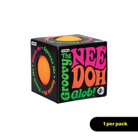 Schylling NeeDoh Original - Sensory Fidget Toy - Orange - Ages 3 to Adult , 1 Count ( Pack of 1)
