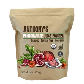 Anthony's Organic Pomegranate Juice Powder, 8 oz, Gluten Free, Non GMO, Vegan