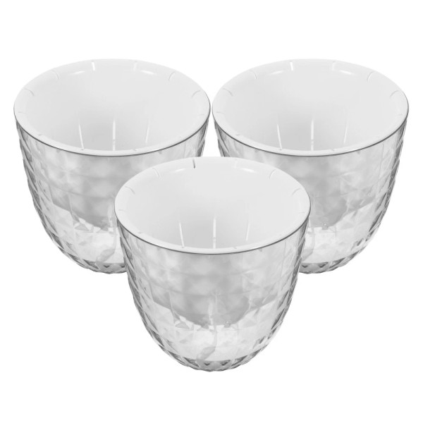 None 3 Pcs Self-priming Flower Pot Clear Watering Planter Clever