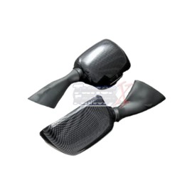 Generic Suzuki Hayabusa Mirrors, Carbon Fiber Look, Easy Install, Left & Right, 11 cm x 29 cm x 1 cm