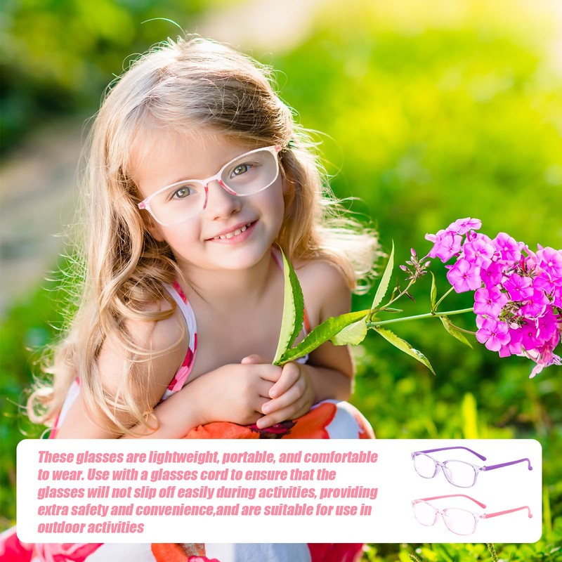 ExcellaElite Blue Light Glasses 2 Pairs Blue Light Glasses Kids,Suitable