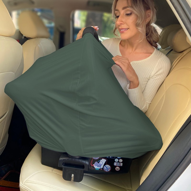Breathable Car Seat Cover for Babies – Multi-Purpose Soft Rayon