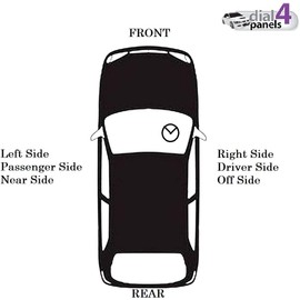 Compitable Fits in Ford Fiesta 2008-2013 Front Bumper Fog Lamp Bezel Chrome Left Passenger Side OE 1544517