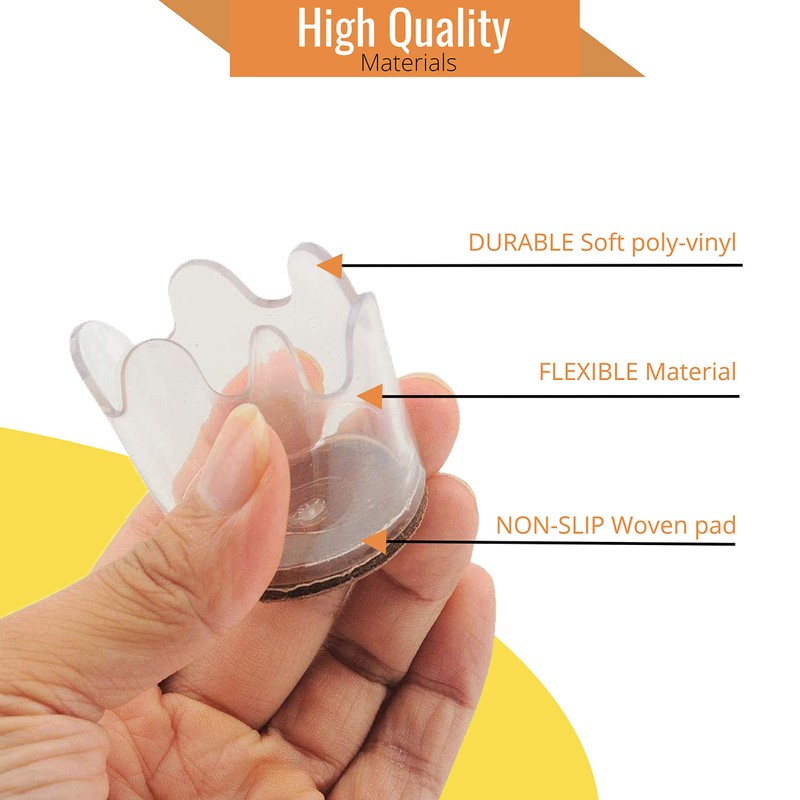 Furniture Feet, Easy Slide - Elegant Look & Fits All