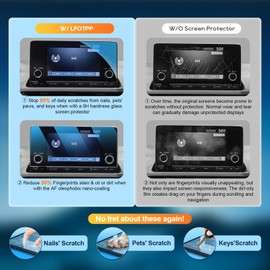 LFOTPP for 2022-2026 Honda Civic Screen Protector (7-Inch, EX / EX-L / Sport) - Compatible with 2023-2025 HR-V, CR-V, Pilot, and 2023-2025 Integra [7-Inch Tempered Glass] Anti-Fingerprint, Scratch-Resistant