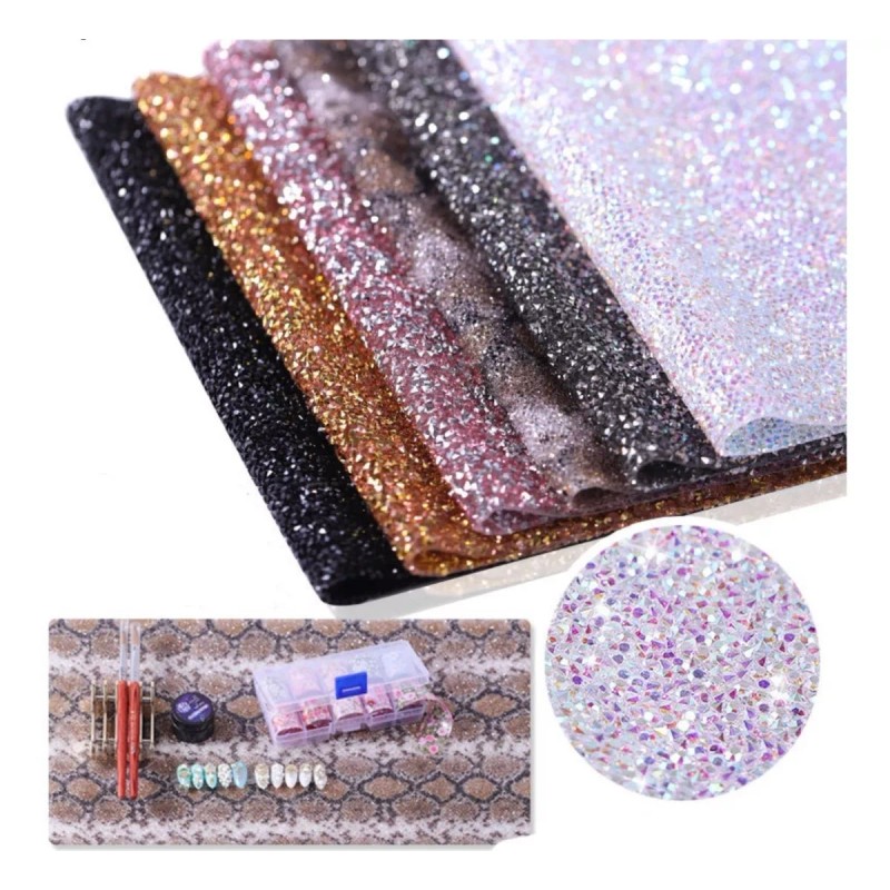 Mouyic Tapete Cristales Para Mesa De Uñas Alfombrilla Para Fotos