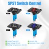 YOZAIUUI 12V Switch On Off: 1 Gang Round Toggle Rocker