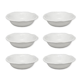 UPware Melamine Dinner Bowl Set of 6, BPA-Free Dishwasher Safe Round Bowls, Dinnerware Kitchen Bowls for Pasta, Rice, Soup, and Salad, 8 Inch Bowls (White)
